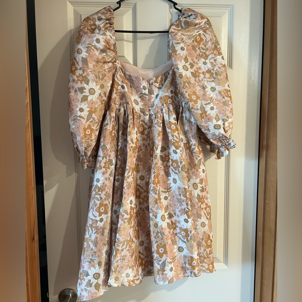 Storia Multi Floral Babydoll Dress Gem